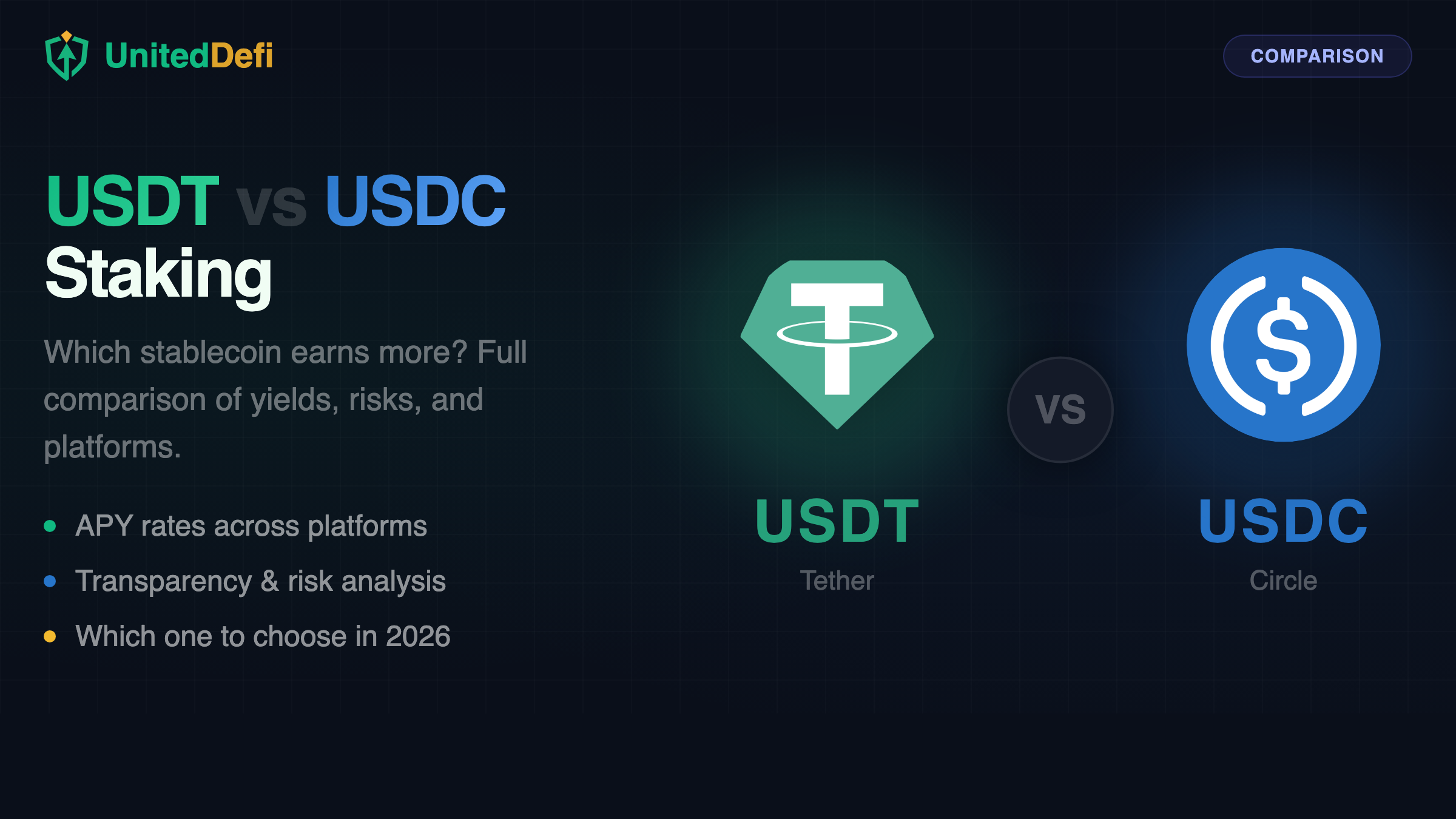 USDT vs USDC स्टेकिंग तुलना